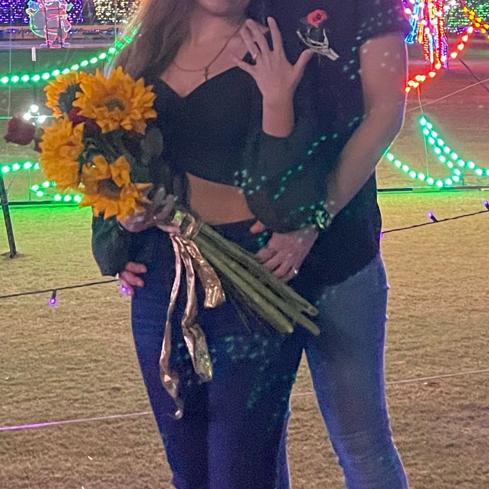 Navy Blue Bell Sleeve Shirt - Picture 3 of 3